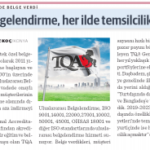 TQA Belgelendirme Dünya Gazetesi Haberi…